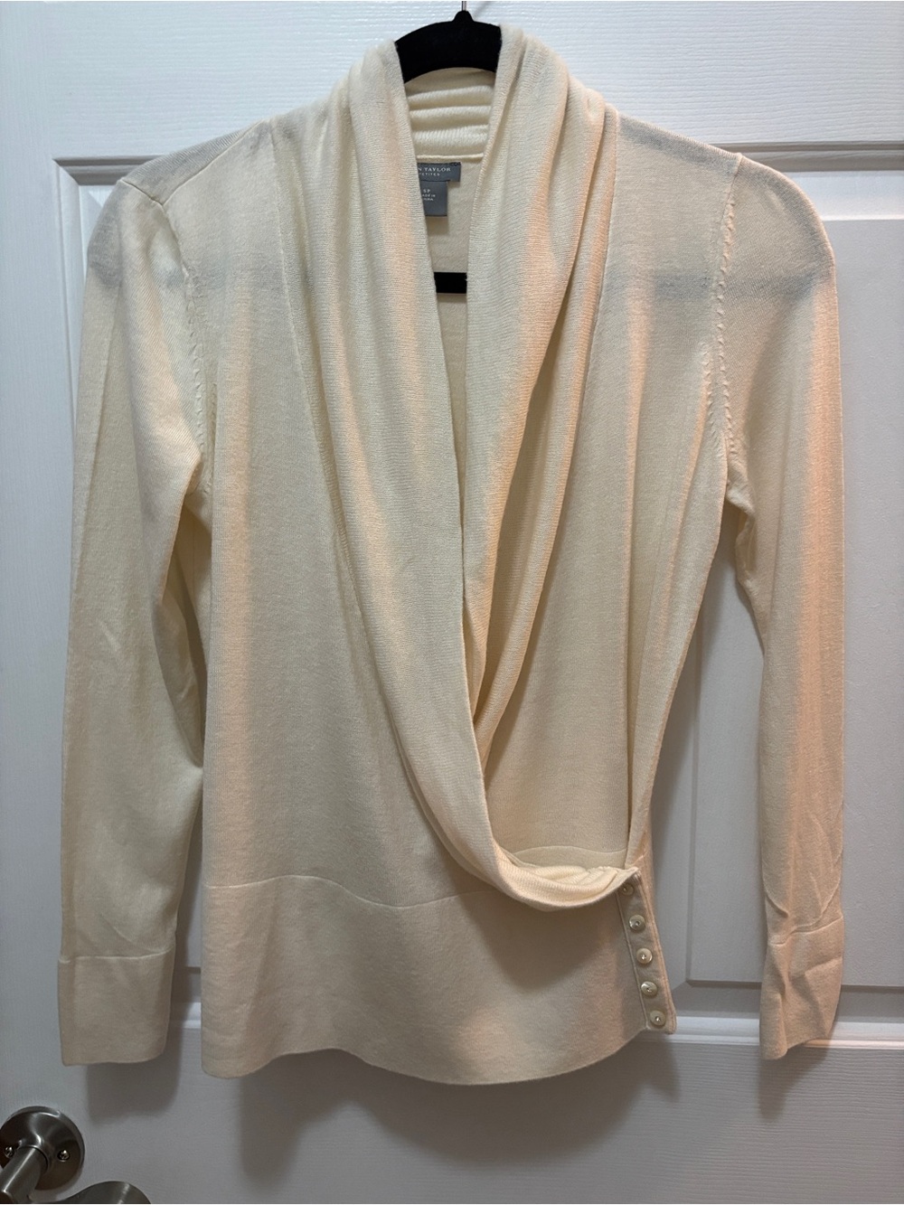 Ann Taylor Surplice Yellow Sweater EUC SP